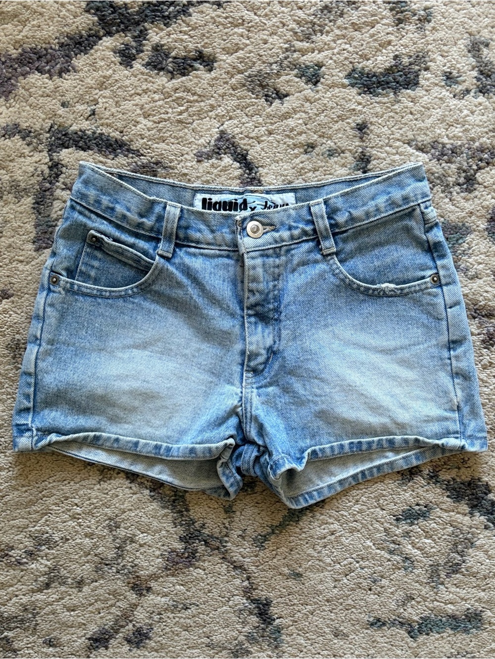 Vintage Liquid Jeans Butterfly Jean Shorts - Picture 2 of 5